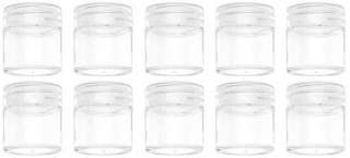 inch Round Plastic Containers, 10pc,Screw On Lid, SHJ4 87448BB 