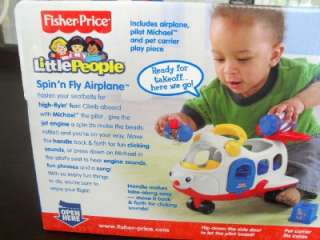 Vintage Fisher Price Jetliner Airplane Little People Liggage Box NR 
