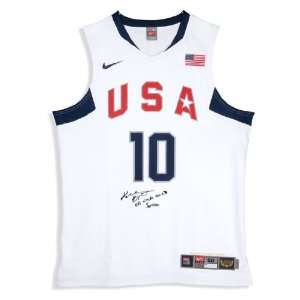 Autographed Kobe Bryant Jersey   Nike White Team USA Inscribed 8 USA 