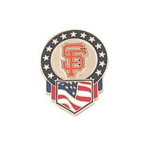 Baseball Pin   San Francisco Giants Flag Pin by Peter David  