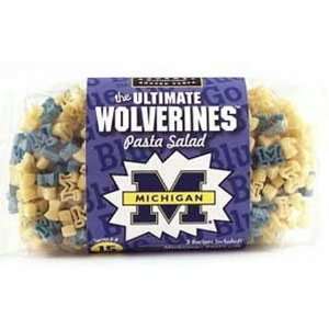 Michigan UM Wolverines Blue & White Block M Shaped Pasta  