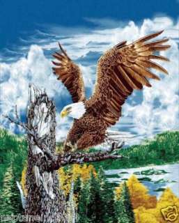 Eagle On Tree Queen Sized Designed blankets Gift 933  