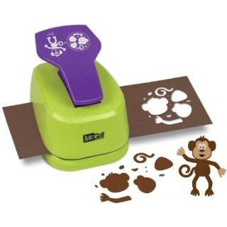  3 Pack MONKEY/FROG 2 1/2in PUNCH Papercraft, Scrapbooking 