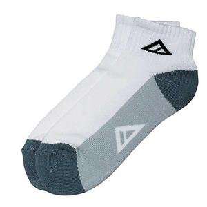  Azonic Short Sport Socks   One size fits most/White/Grey 