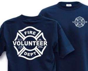 VOLUNTEER MALTESE FIREFIGHTER LARGE T Shirt Fire Dept  
