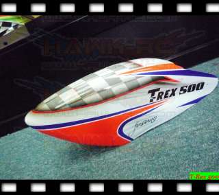 FUSUNO Racing Airbrush Fiberglass Canopy Trex 500  