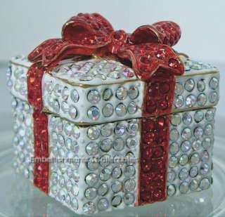 Gift Present Trinket Box Swarvoski Crystals Rucinni MIB  
