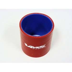  VMS 2 2.5 Straight Reinforced Coupler 3 Length 3 Ply Red 