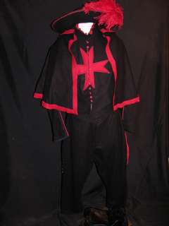 1030 Three Musketeers Cardinal Guard Uniform Movie Costumes  