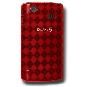   Skin Case for Samsung Captivate i897   Red Cell Phones & Accessories