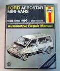 HAYNES FORD AEROSTAR MINI VANS 1986 1996 2WD MODELS
