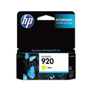  CH636AN (HP 920) Ink, 300 Page Yield, Yellow Office 