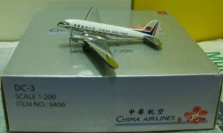 Hogan 1/200 China Airlines DC 3/C 47 1950sColors  