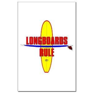  Longboards Rule Vintage Mini Poster Print by  
