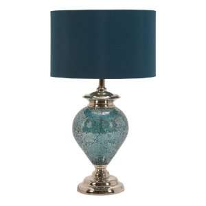   Handcrafted Artisan Metal Mosaic Blue Table Lamps