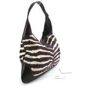GUCCI Pony Hair Zebra Print Jackie O Bouvier Bag Purse  