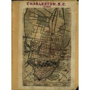  Civil War Map Charleston S.C., A.D. 1864.