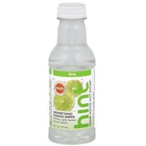 Hint Premium Essence Water Lime, 16 Ounce Bottles (Pack of 12)  