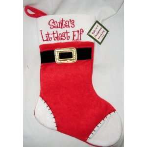   Babys 1st Christmas Stocking For Christmas   Santas Littlest Elf