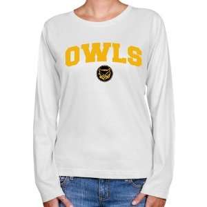 NCAA Kennesaw State Owls Ladies White Logo Arch Long Sleeve Classic 