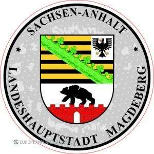  Sachsen Anhalt   Germany Seal Sticker   License Plate 