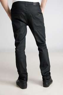Nudie Jeans Nudie Thin Finn Dry Black Coated Jeans for men  