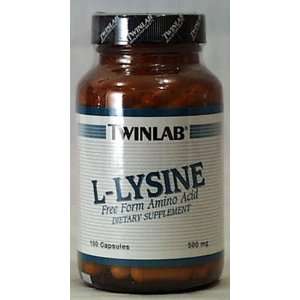 Twin Lab L Lysine 500 mg Grocery & Gourmet Food
