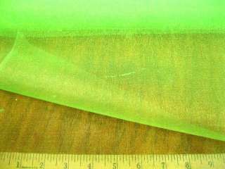 Fabric Sparkling Sheers Crystal Organza Neon Green DD122  