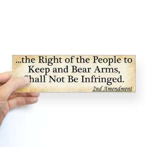   Right to Bear Arms Bumper Guns Bumper Sticker by  Automotive