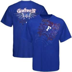  NCAA My U Florida Gators Royal Blue Razor Wing T shirt 