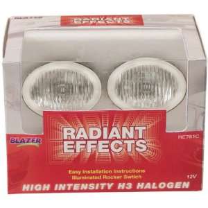  Blazer Radiant Effects Oval Clear Driving Light Kit 