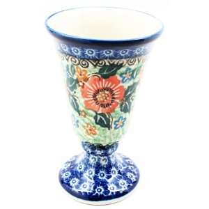  Polish Pottery UNIKAT Goblet / Juice Cup 4 3/4 H x 3 W x 