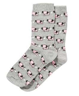 Charcoal (Grey) Elephant Print Socks  245002603  New Look