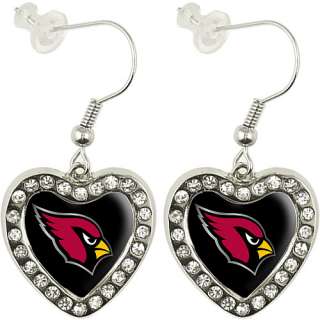 Touch by Alyssa Milano Arizona Cardinals Sterling Silver Crystal Heart 