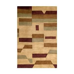   Bengal 303 5 by 8 Hand Tufted Wool Area Rug, Beige
