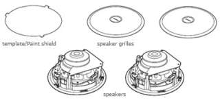 BOSE VIRTUALLY INVISIBLE 791 IN CEILING SPEAKERS PAIR 017817512305 