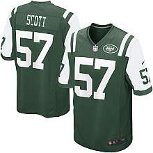 Mens Nike New York Jets Bart Scott Game Team Color Jersey    