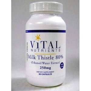  Vital Nutrients   Milk Thistle 80 % 250 mg 60 caps [Health 