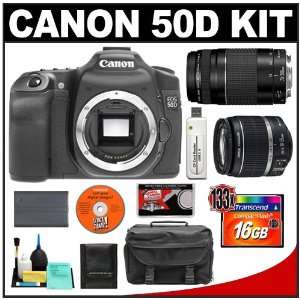 Canon EOS 50D Digital SLR Camera Body + Canon EF S 18 55mm IS + Canon 