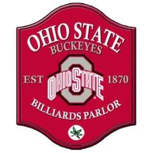   Ohio State Buckeyes Pub Style Billiard Parlor Sign