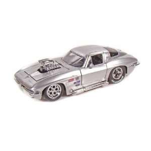  1963 Chevy Corvette Stingray Blown 1/24 Silver Toys 
