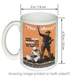  Hey Fellows World War I US Army Military Vintage COFFEE 