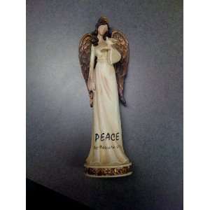  Angel With Golden Wings Collectible Peace Decoration Figurine Decor 