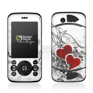  Design Skins for Sony Ericsson W395   Hearts Design Folie 