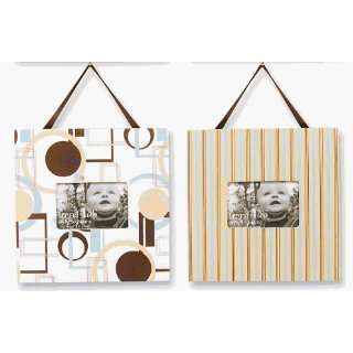  Cocoa Dot Bedding Matching 2 Piece Picture Frame Set 