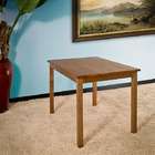 wood finish coaster damen rectangle leg dining table in warm natural 