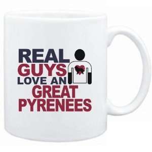   Mug White  Real guys love a Great Pyrenees  Dogs
