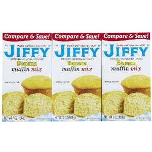 Jiffy Banana Muffin Mix, 7 oz, 3 pk  Grocery & Gourmet 