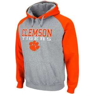  Clemson Tigers Ash Orange Atlas Pullover Hoodie Sweatshirt 