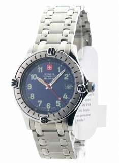 79929 Wenger Swiss Military Steel Date New Mens Watch  